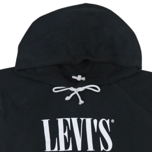 Levi's Men's Black XXL Pullover Hoodie with Logo & Drawstring