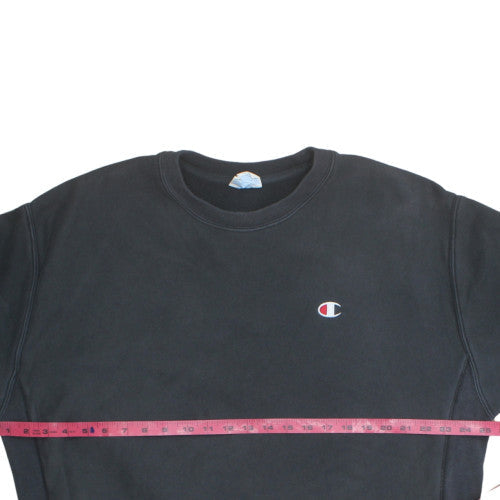 Champion Mens Black XL Pullover Crew Neck Sweatshirt