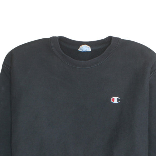 Champion Mens Black XL Pullover Crew Neck Sweatshirt