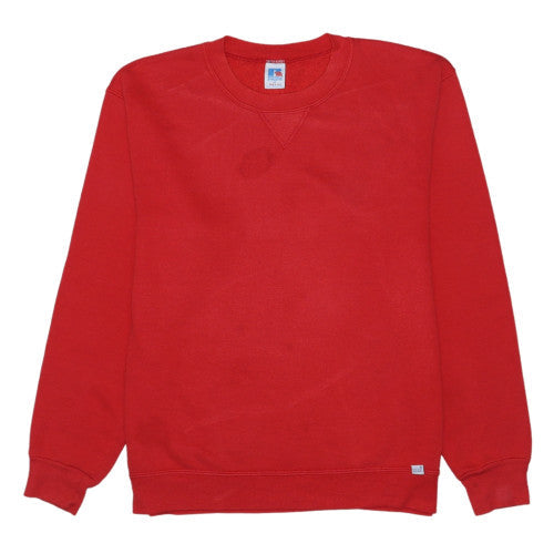 Russell Athletic Men's Red Pullover Classic Fleece Sweatshirt M