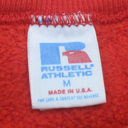 Russell Athletic Men's Red Pullover Classic Fleece Sweatshirt M