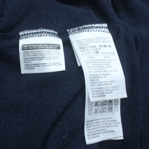 Levi's Men's Blue Full Zip Hoodie M Regular Fleece Sweatshirt