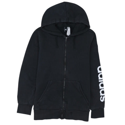 adidas Men's Black Full Zip Hoodie Size M Sports Fleece