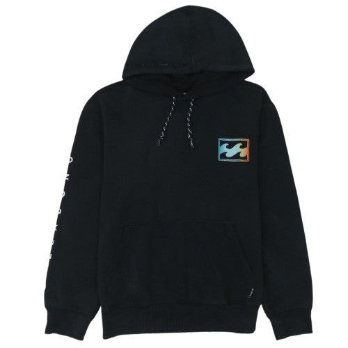 Billabong Mens Black Pullover Hoodie M Core Fit Graphic Surf Style