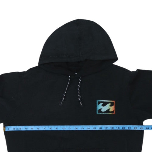 Billabong Mens Black Pullover Hoodie M Core Fit Graphic Surf Style