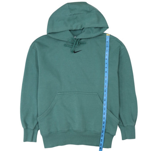 Nike Men’s Green Pullover Hoodie M Regular Fit Fleece Sweatshirt