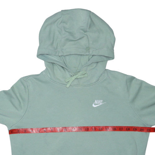 Nike Men's Green Small Pullover Hoodie with Logo