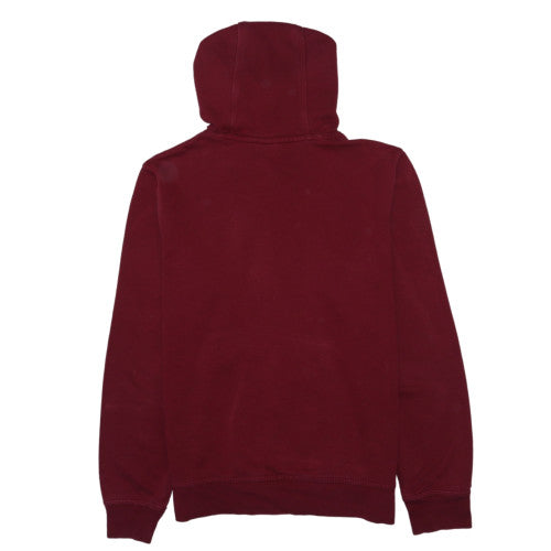 Nike Men's Red Pullover Hoodie Medium Fleece Logo Sweatshirt