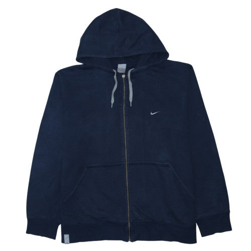 Nike Mens Navy Blue Full Zip Hoodie XXL Berlin Graphic Sweatshirt