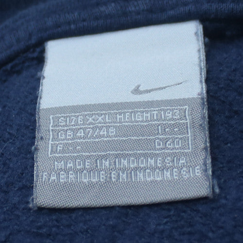 Nike Mens Navy Blue Full Zip Hoodie XXL Berlin Graphic Sweatshirt