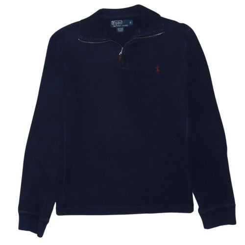 Ralph Lauren Men's Blue 1/4 Zip Cotton Sweatshirt Size S