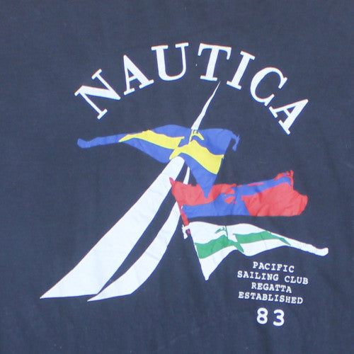 Nautica Men's Blue 2XL Nautical Graphic Print T-Shirt