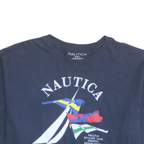 Nautica Men's Blue 2XL Nautical Graphic Print T-Shirt