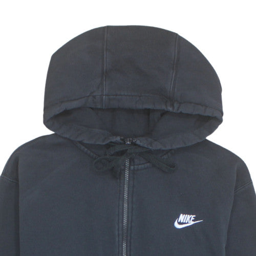 Nike Men's Black Full Zip Hoodie M Fleece Sportswear