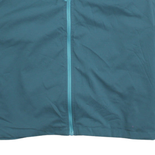 Nike Men's Blue Windbreaker Hooded Jacket L Lightweight Sports