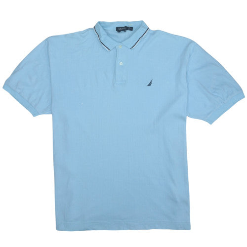 Nautica Men's Blue XL Classic Fit Cotton Short Sleeve Polo Shirt