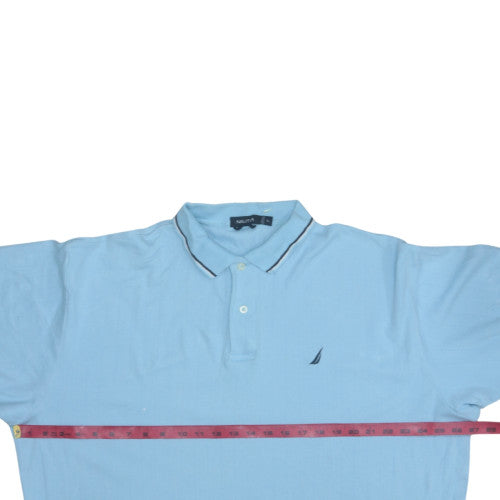 Nautica Men's Blue XL Classic Fit Cotton Short Sleeve Polo Shirt