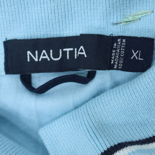 Nautica Men's Blue XL Classic Fit Cotton Short Sleeve Polo Shirt