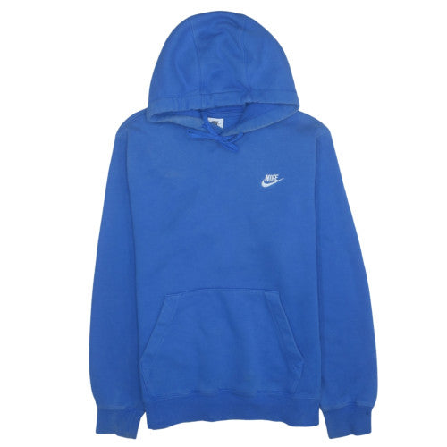 Nike Men's Blue Pullover Hoodie M Regular Fit Fleece Sportswear