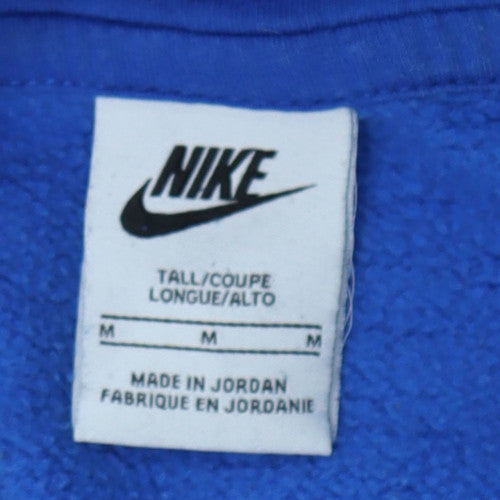 Nike Men's Blue Pullover Hoodie M Regular Fit Fleece Sportswear