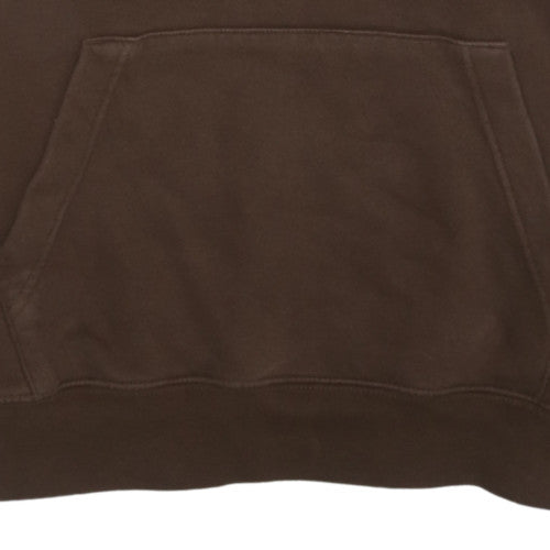 Nike Men's Brown Pullover Hoodie Size L Fleece Sweatshirt