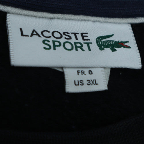 Lacoste Men's Black 3XL Crew Neck Pullover Sweatshirt