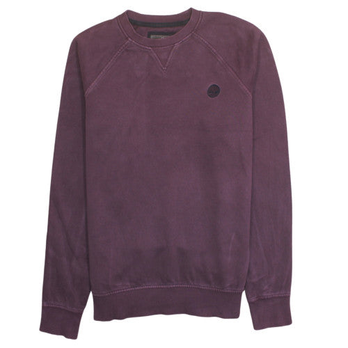 Timberland Men’s Purple Crew Neck Pullover Sweatshirt M Regular Fit