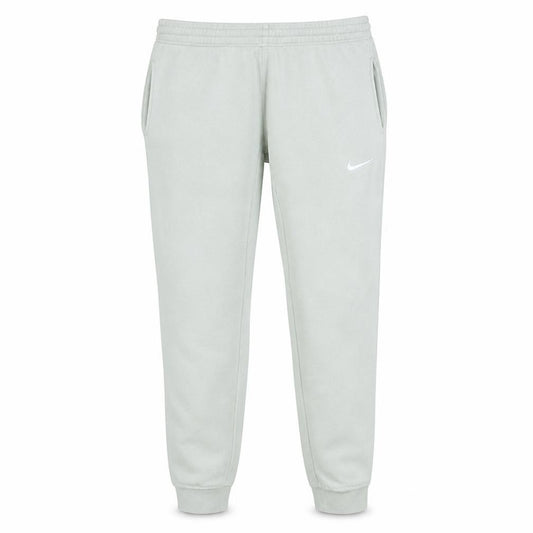 Front view of Nike Men Beige Fleece Jogger Trousers M Regular Fit