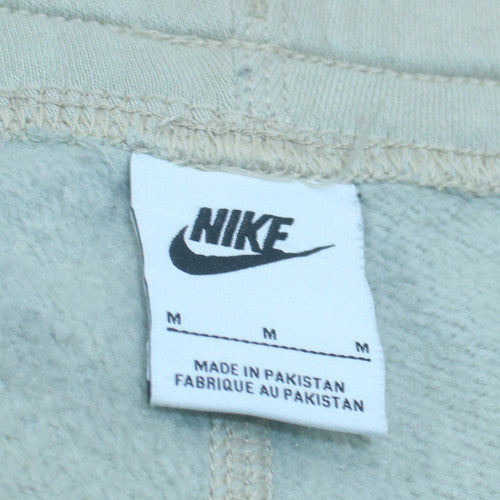 Nike Men Beige Fleece Jogger Trousers M Regular Fit