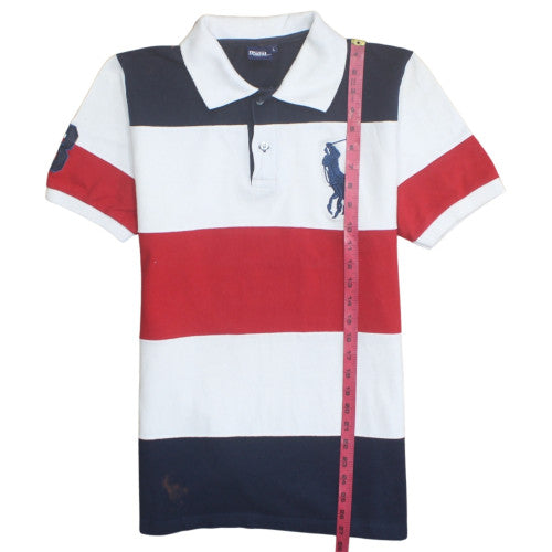 Ralph Lauren Men's Multicoloured Striped Polo Shirt Size L