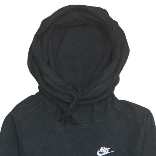 Nike Men's Black Pullover Hoodie M Logo Fleece Sweatshirt
