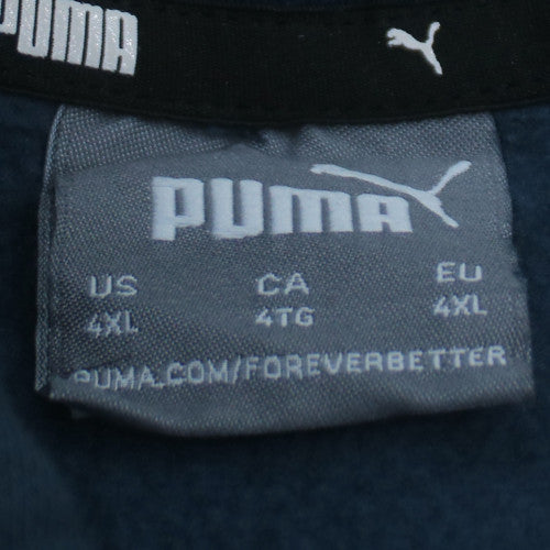 Puma Men's Black 4XL Pullover Fleece Hoodie with Logo