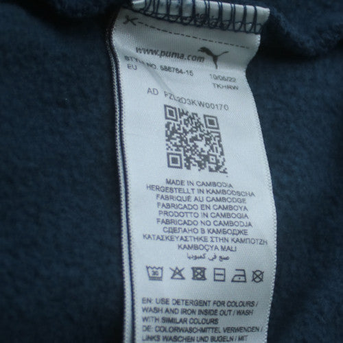 Puma Men's Black 4XL Pullover Fleece Hoodie with Logo
