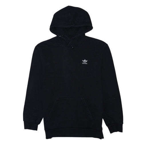 adidas Men Black Pullover Hoodie Regular Fit Size M Logo Fleece