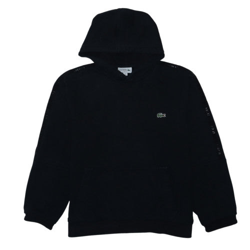 Lacoste Women’s Black Classic Fit Pullover Hoodie Size L