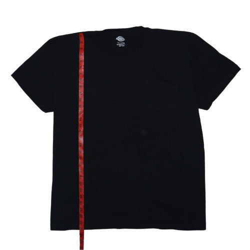 Dickies Mens Black 3XLT Cotton Crew Neck Short Sleeve T-Shirt