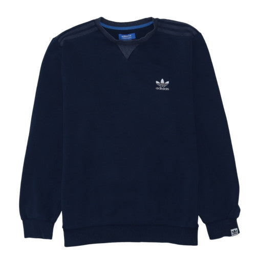 Adidas Men's Blue Crew Neck Pullover Sweatshirt L Regular Fit