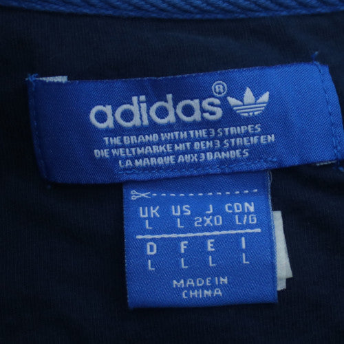 Adidas Men's Blue Crew Neck Pullover Sweatshirt L Regular Fit