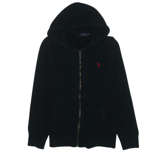 Ralph Lauren Men's Black Full Zip Hoodie M Classic Fleece