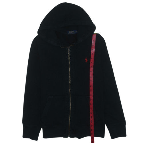 Ralph Lauren Men's Black Full Zip Hoodie M Classic Fleece
