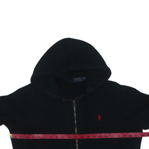 Ralph Lauren Men's Black Full Zip Hoodie M Classic Fleece