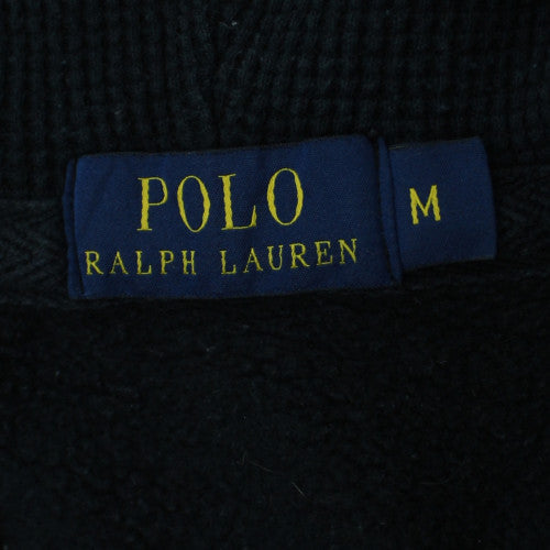 Ralph Lauren Men's Black Full Zip Hoodie M Classic Fleece