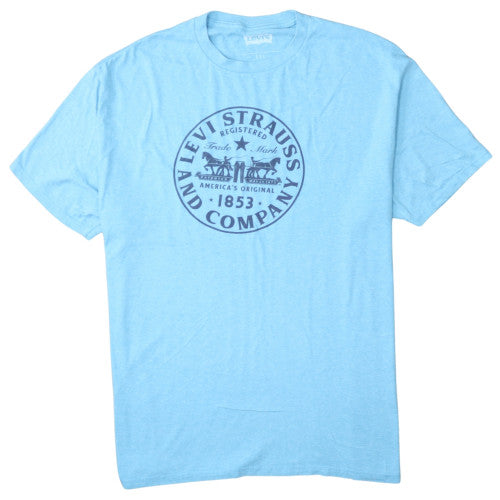 Levi's Men's Blue 2XL Graphic Logo Crew Neck T-Shirt