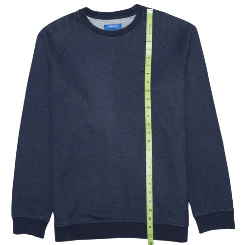 Adidas Men's Blue Crew Neck Pullover Sweatshirt Size M