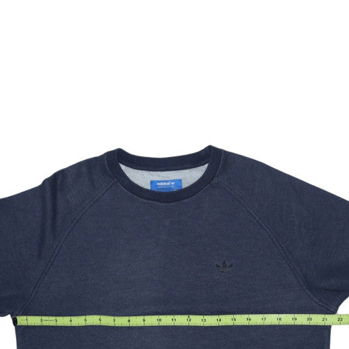 Adidas Men's Blue Crew Neck Pullover Sweatshirt Size M