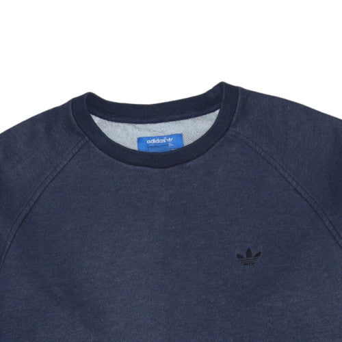 Adidas Men's Blue Crew Neck Pullover Sweatshirt Size M