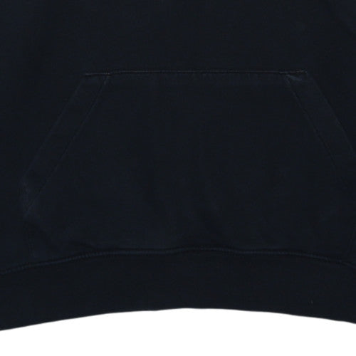 Nike Womens Black Pullover Hoodie Large Logo Print Sweatshirt