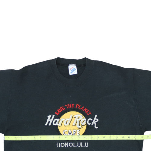 Jerzees Hard Rock Cafe Honolulu Black Men's XL Sweatshirt