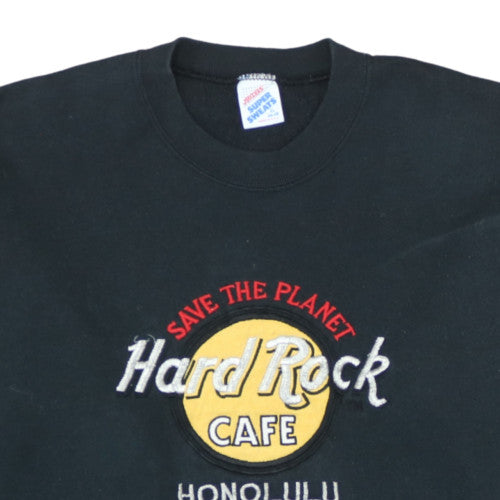 Jerzees Hard Rock Cafe Honolulu Black Men's XL Sweatshirt