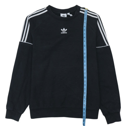 Adidas Mens Black Crew Neck Sweatshirt L Regular Fit